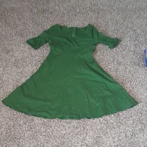 SHEIN Asymmetrical Green Dress